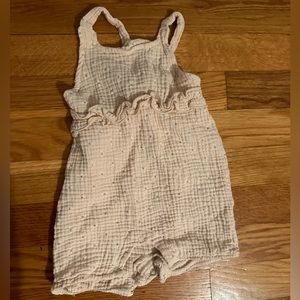 Baby girl romper with matching headband